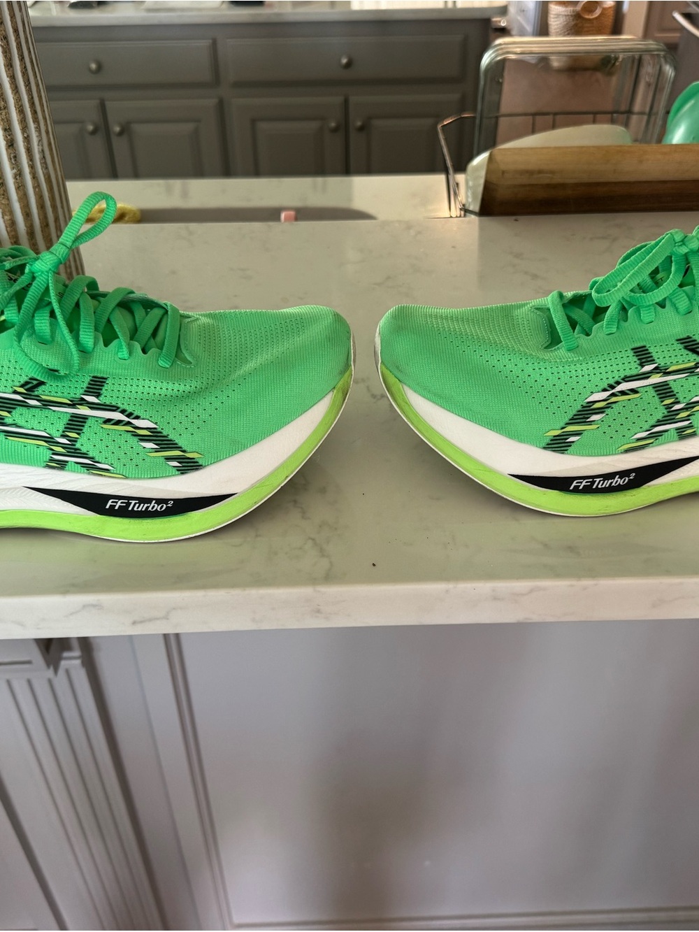 ASICS Bright Green Men's Lightweight Running Sneakers